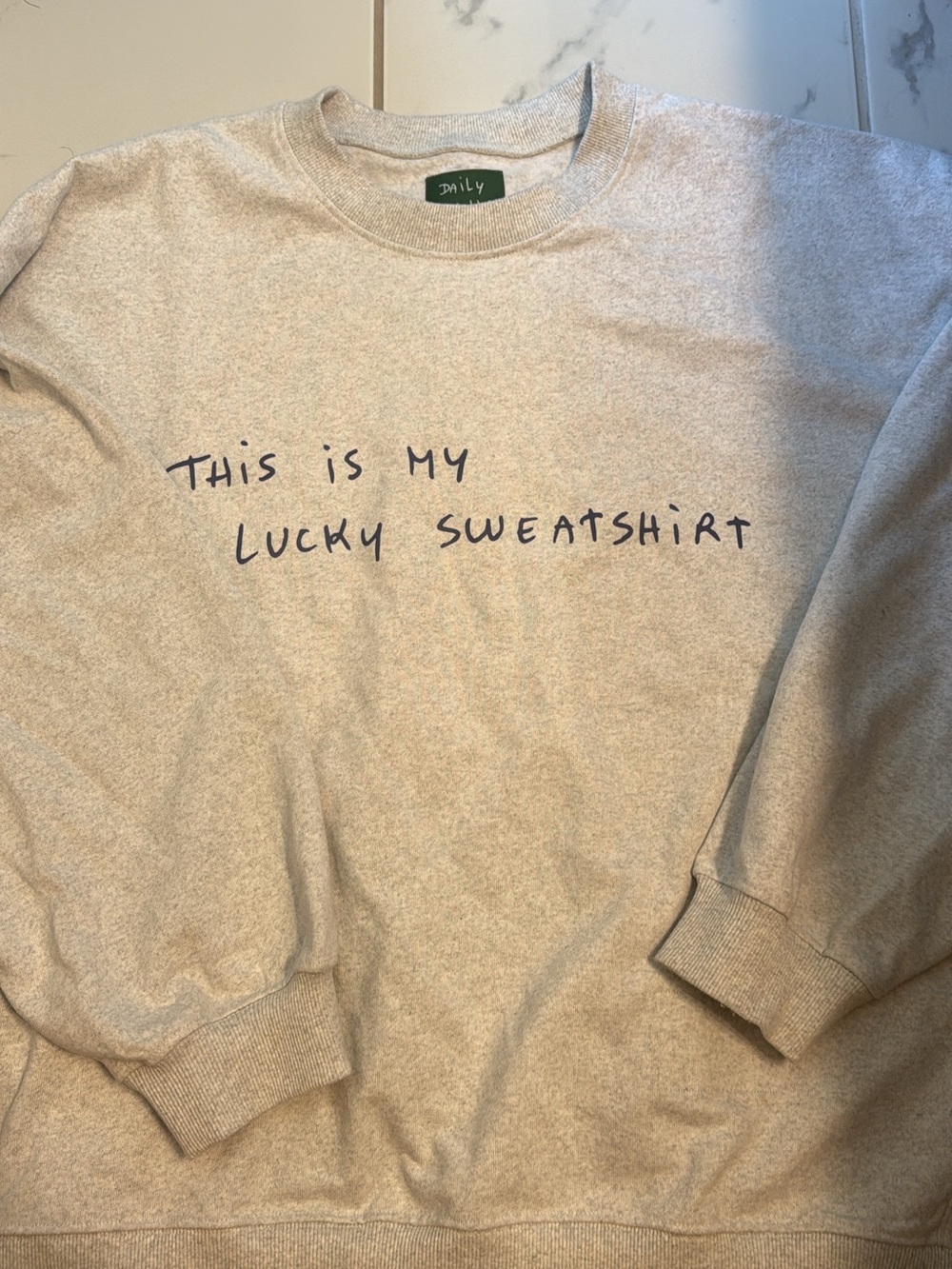 Daily Drills  x Thomas Lélu Oversized fleece lucky crew